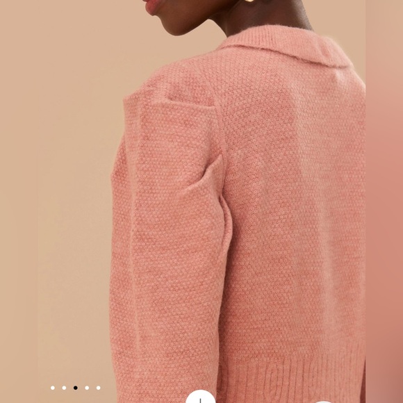 Farm Rio Light Pink Ruffle Knit Cardigan - Picture 5 of 9